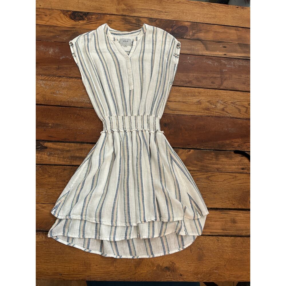 Anthropologie Rails Angelina Smocked Waist Mini Dress Size XS